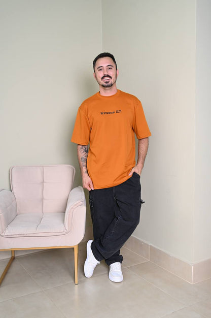 Camiseta Oversized Premium Transformai-vos - Mostarda